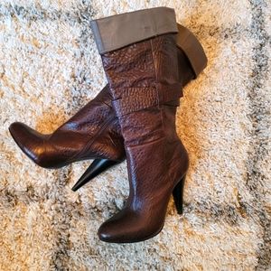 BCBGMAXAZRIA women's leather boots